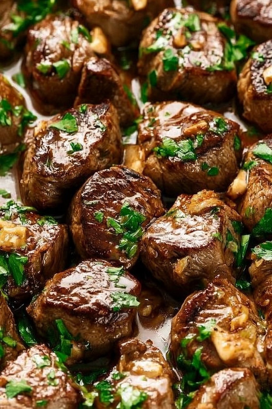 Garlic Steak Bites