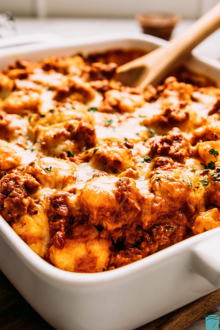 Cheesy Biscuit Beef Bake