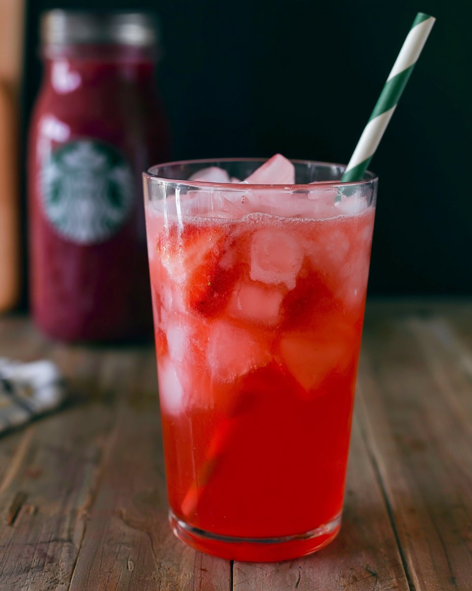 Starbucks Strawberry Acai Refresher 2 Minute Copycat Recipe
