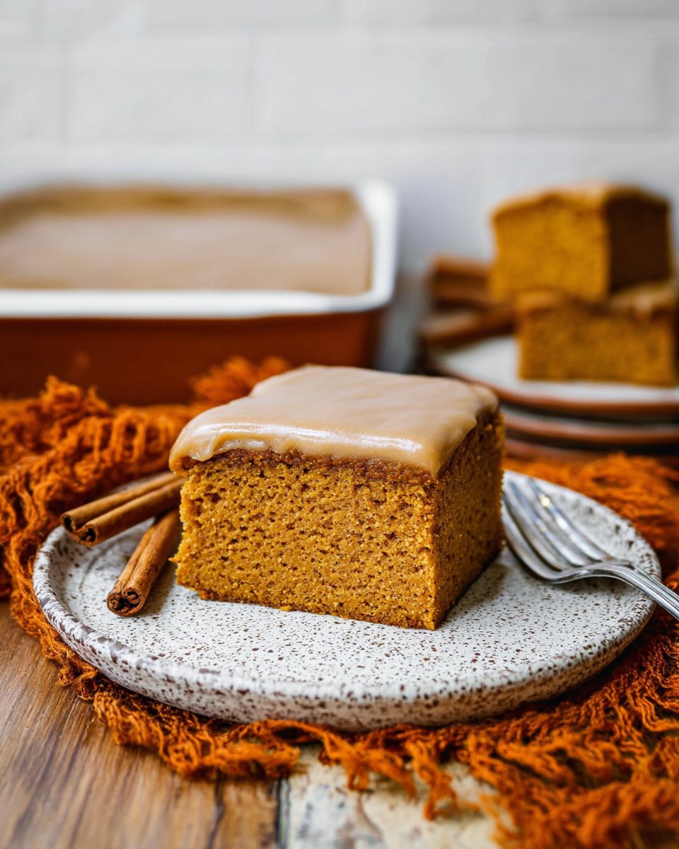 Pumpkin Cake with Brown Sugar Frosting