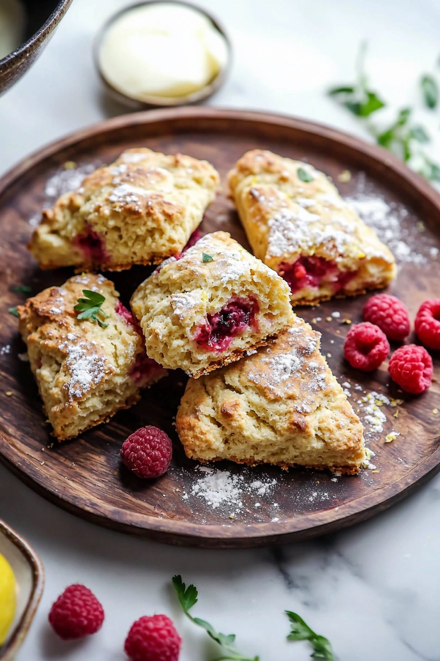 Zitronen-Himbeer-Scones