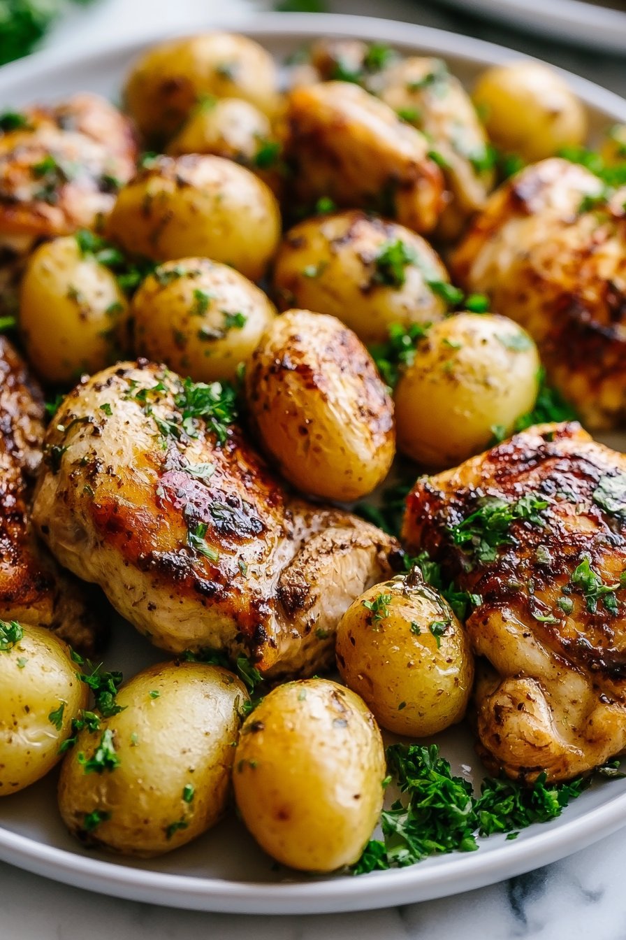 Lemon Chicken and Potatoes Sheet Pan Dinner 1 Sheet Pan Lemon Balsamic Chicken and Potatoes Made Easy!