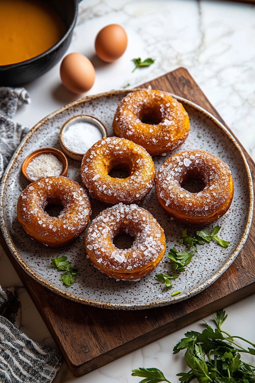 Kürbiskrapfen mit Gewürzen
