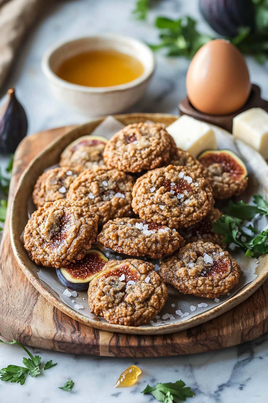 Fig Cookies with Brown Sugar and Honey