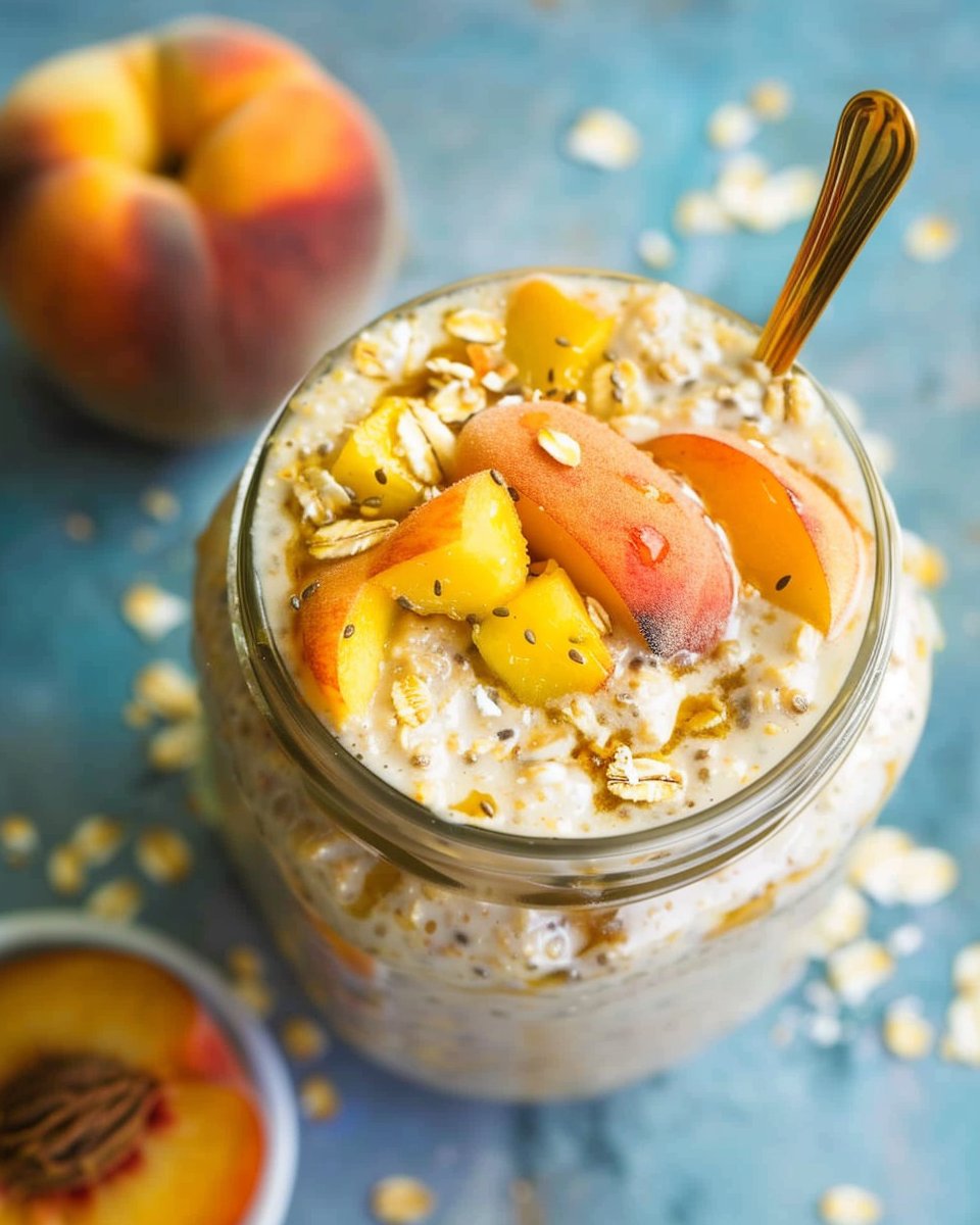 Peach Overnight Oats