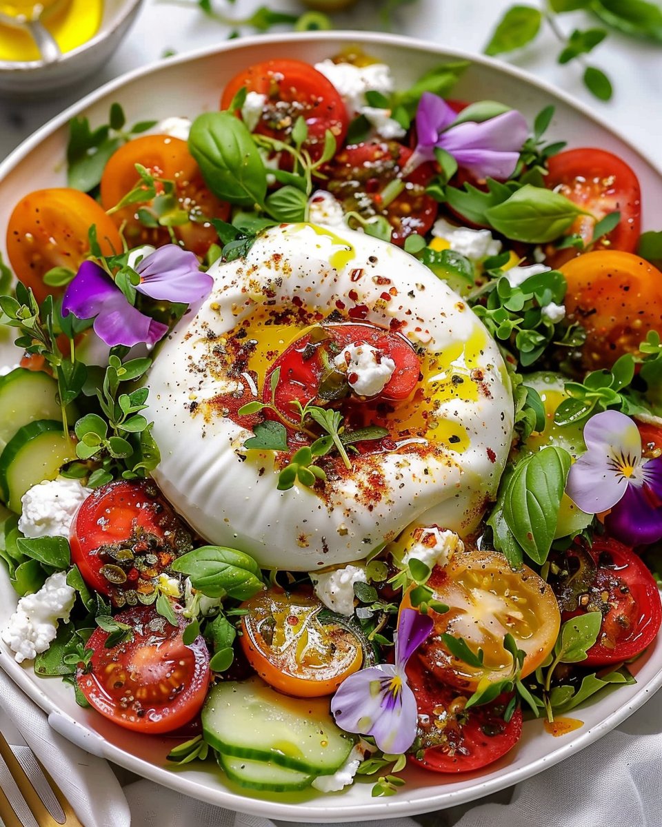 Artistic Burrata Salad