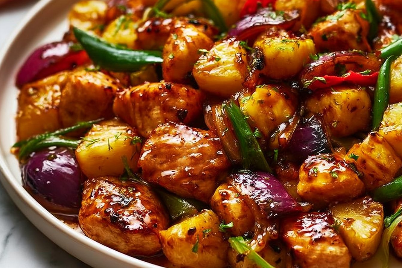 Hawaiian Chicken Sheet Pan Dinner 2 Hawaiian Chicken Sheet Pan