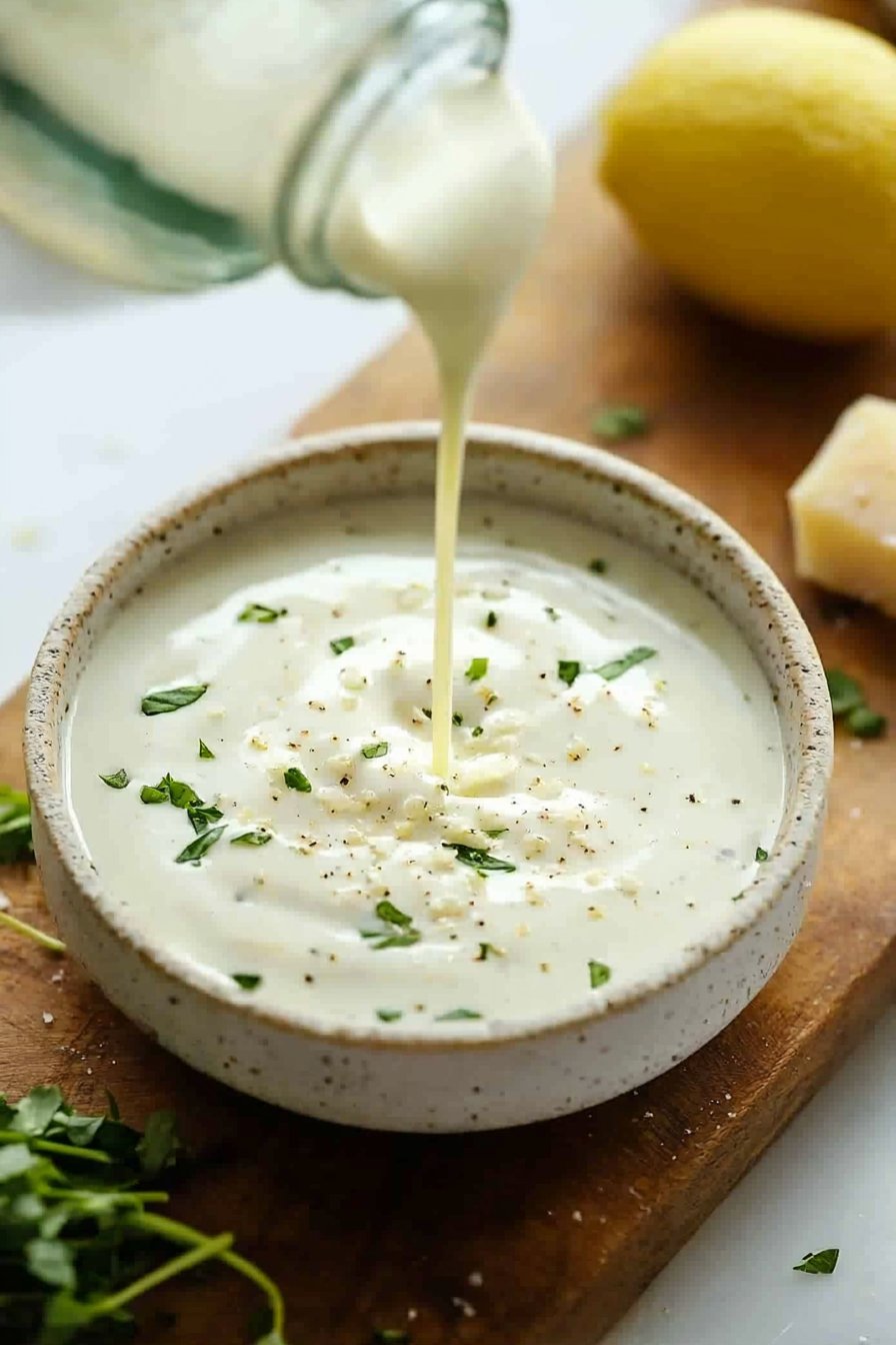 Easy Greek Yogurt Caesar Dressing