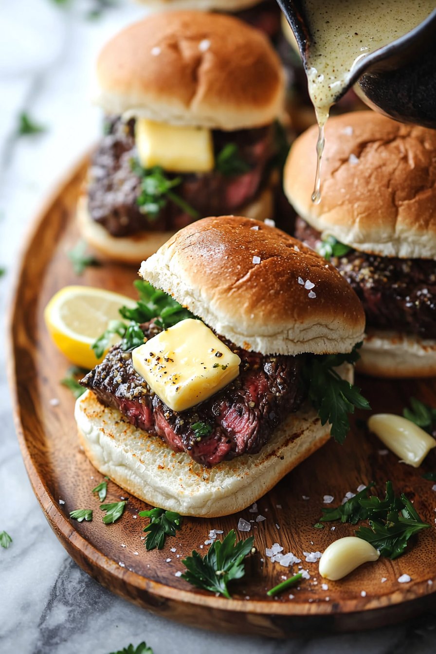 Cowboy Butter Steak Sliders