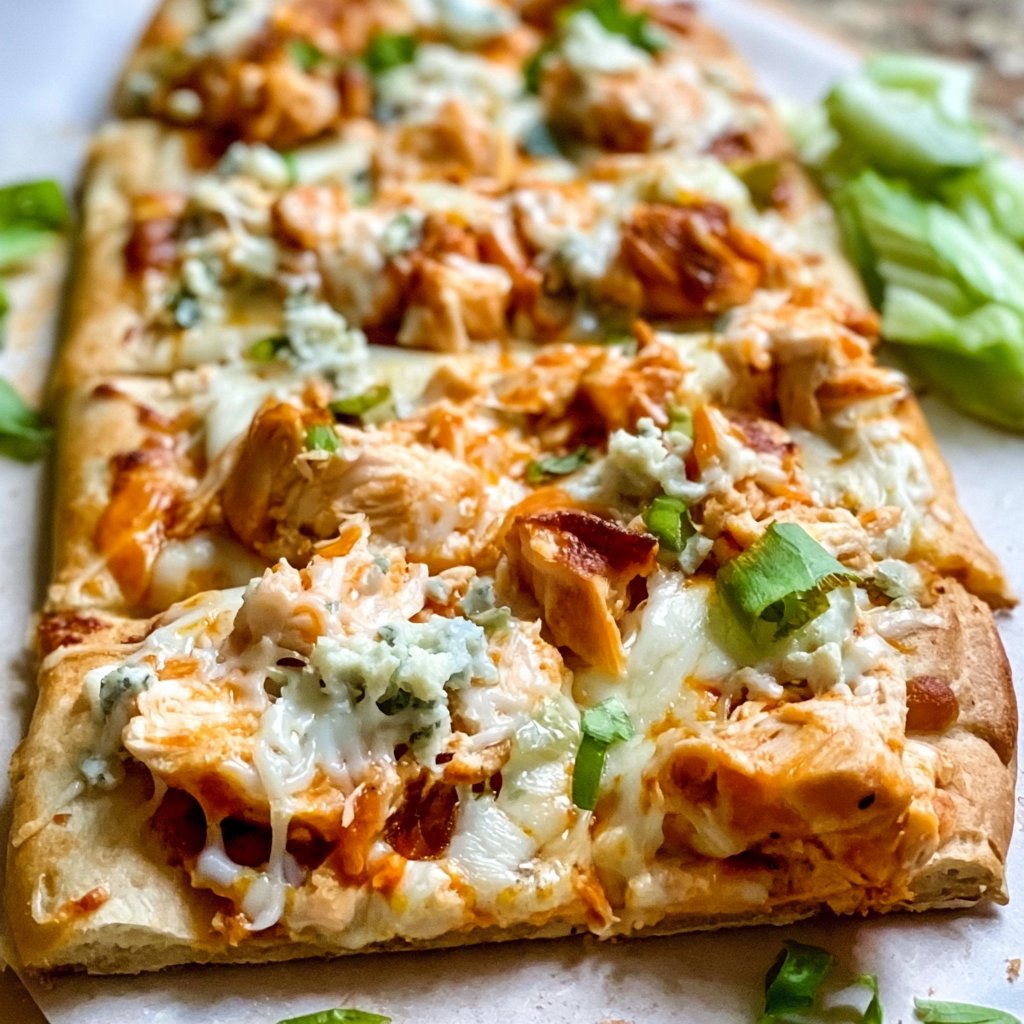 Protein-Packed Buffalo Chicken Flatbread