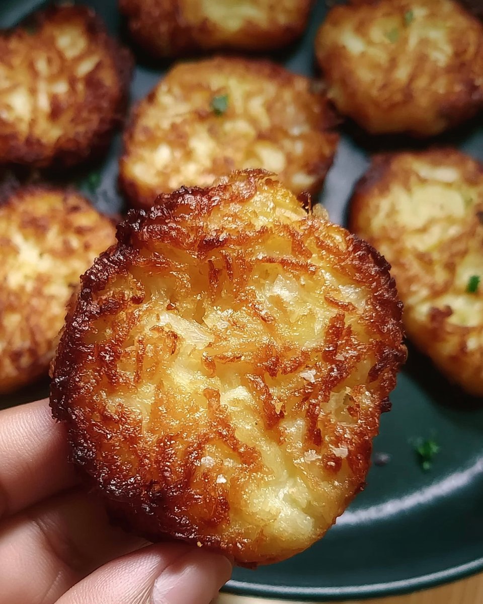 Crispy Garlic Parmesan Hashbrowns
