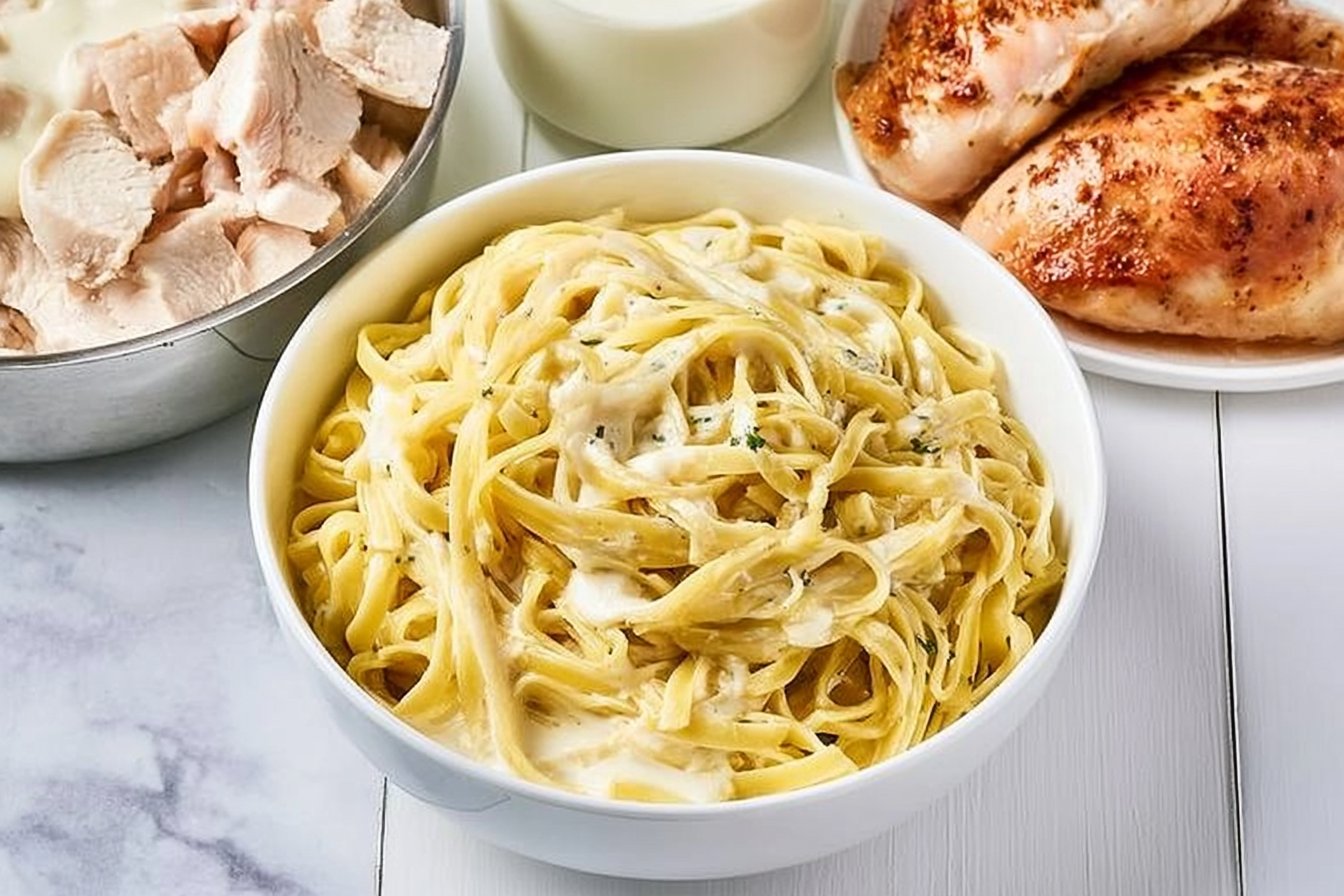 Chicken Fettuccine Alfredo Recipe 2 Quick and Easy Chicken Fettuccine Alfredo