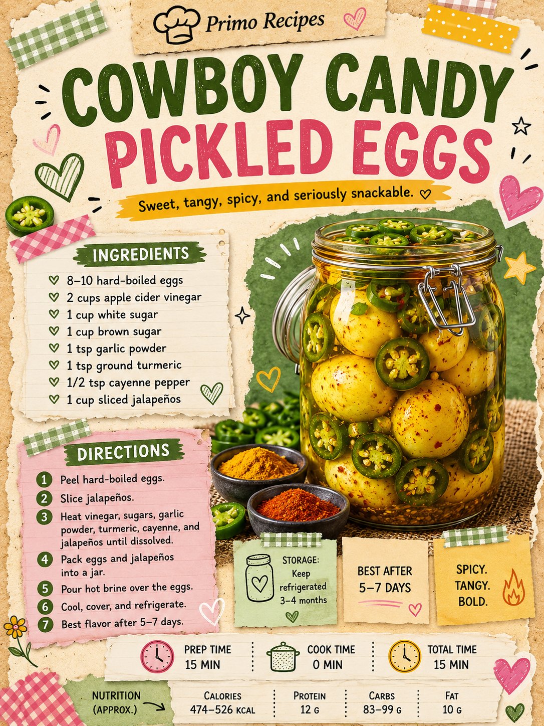 Cowboy Candy Pickled Eggs