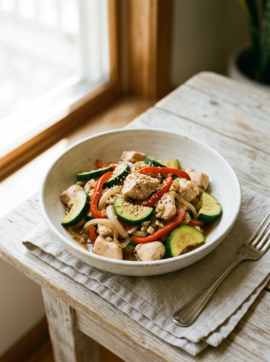 Chicken Zucchini Stir Fry