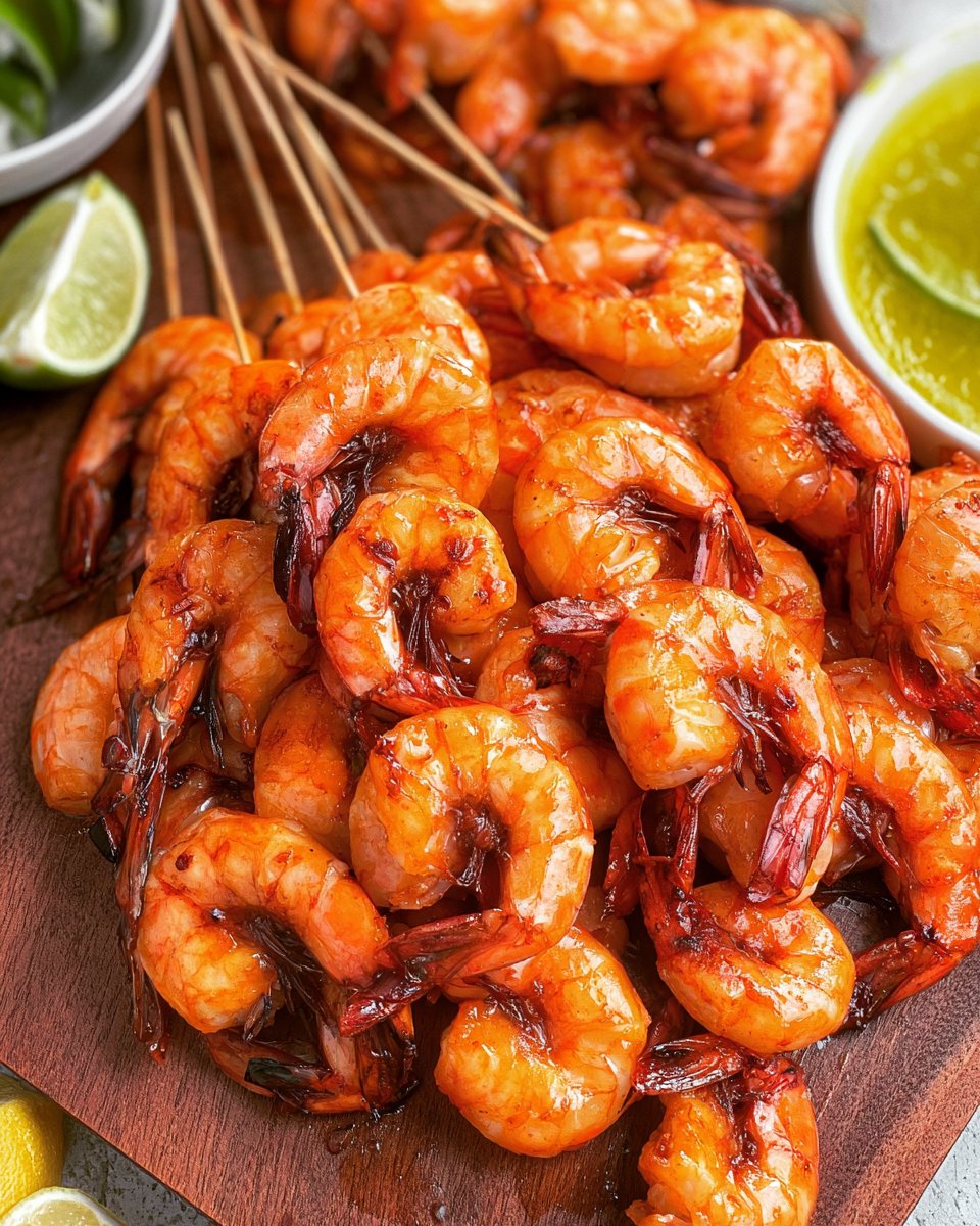 Chipotle Honey Shrimp Skewers