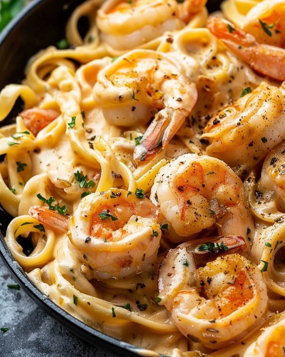 Cajun Chicken and Shrimp Alfredo