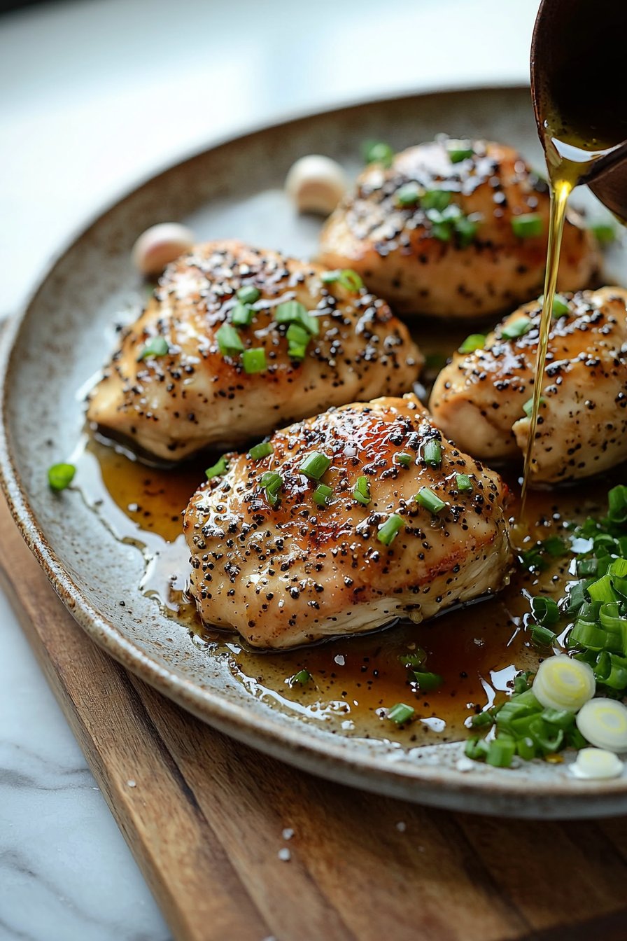 Garlic Black Pepper Chicken