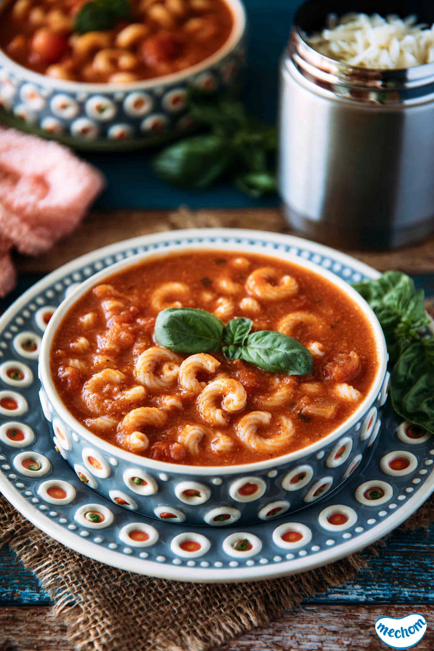 Tomato Pasta Soup Thermos Lunch