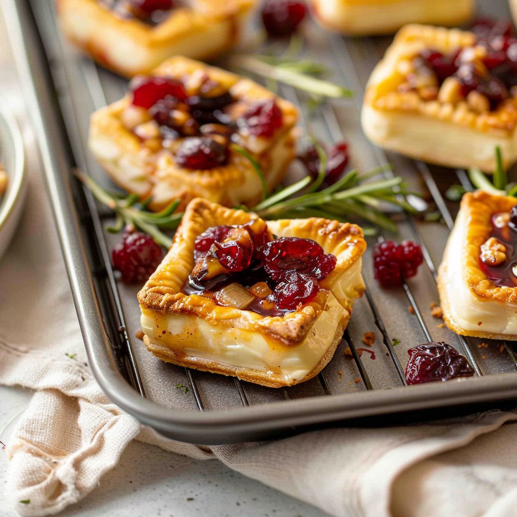 Brie Bites with Cranberry