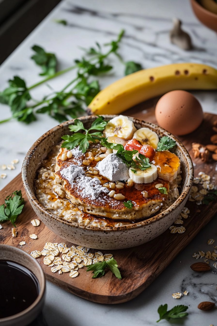 Baked Protein Pancake Bowls