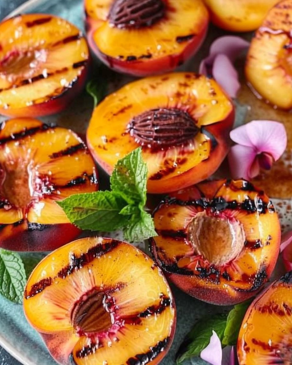 Grilled Peaches with Cinnamon