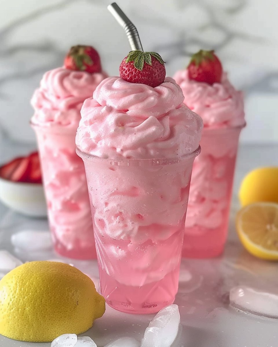 Low Sugar Whipped Pink Lemonade