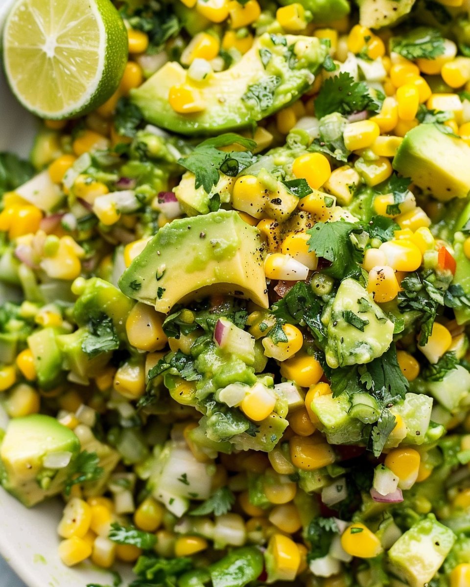 Honey-Lime Avocado and Corn Salad