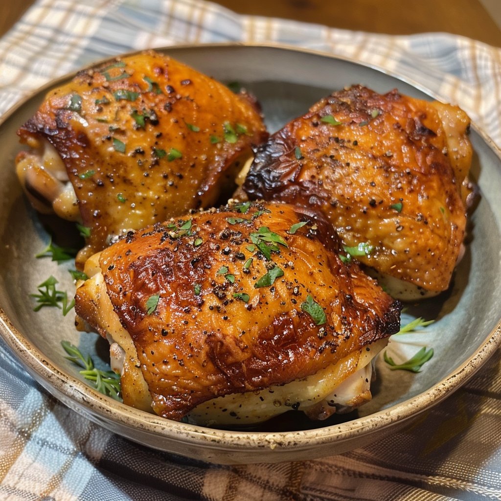Easy Air Fryer Chicken Thighs: Crispy Skin and Juicy Meat