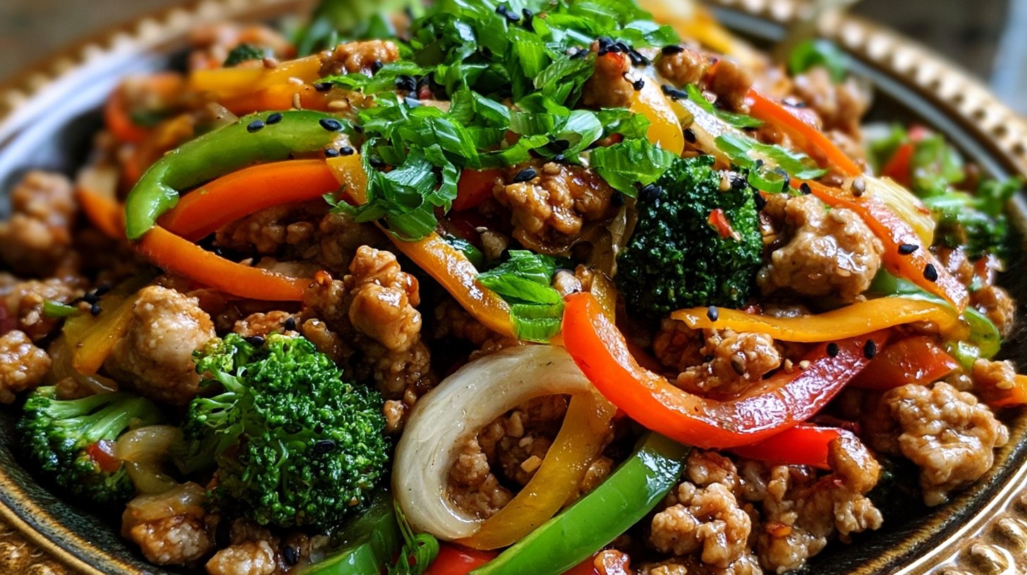 Ground Chicken Stir Fry