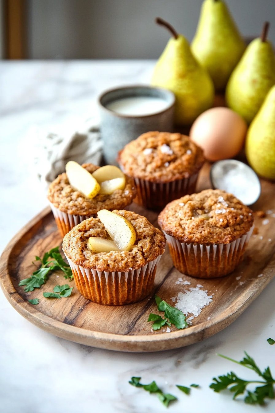 Gewürzte Birnen-Muffins