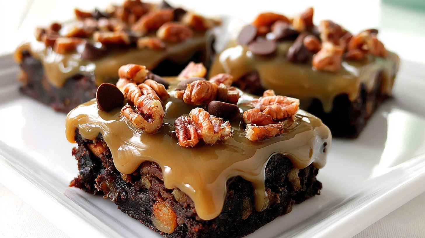 Easy Turtle Brownies 1 Easy Turtle Brownies
