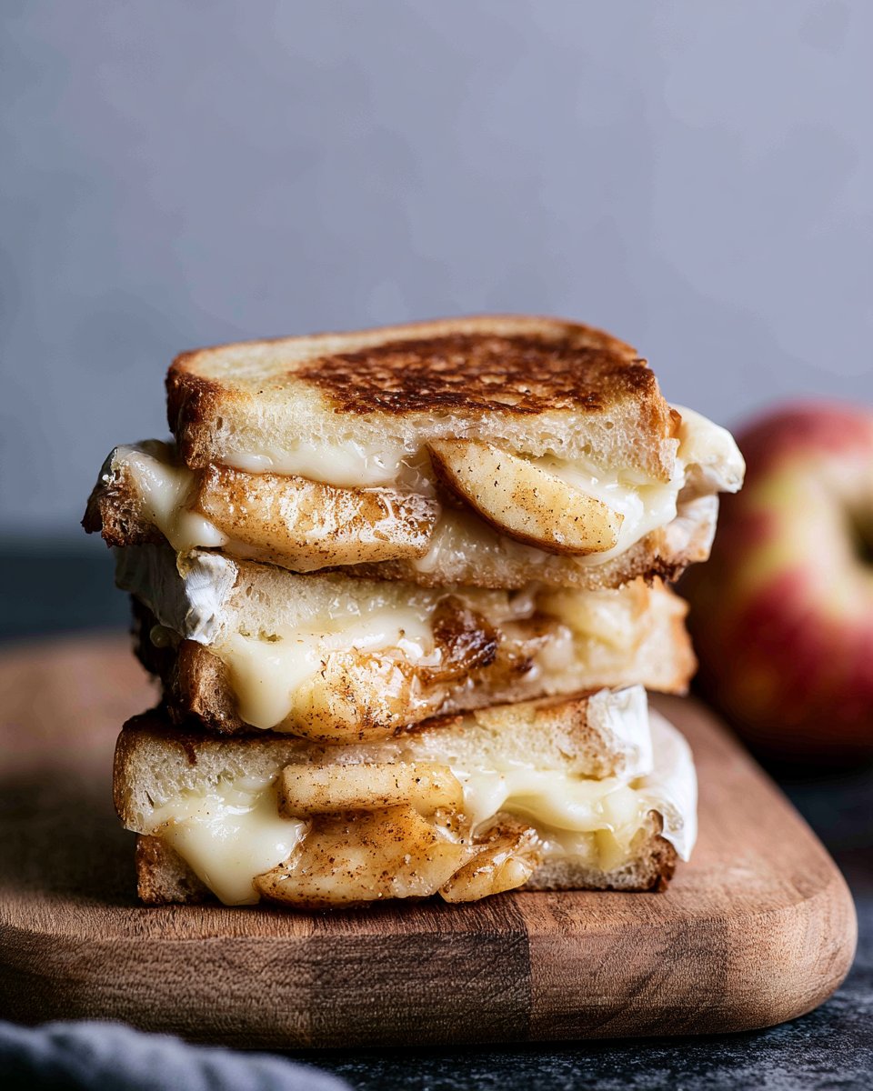 Brie Grilled Cheese With Apples