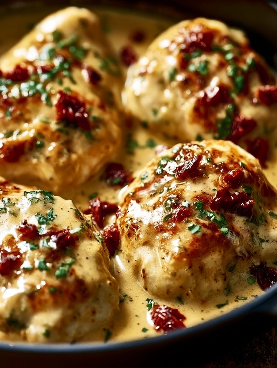 Crema de Pollo Marry Me en Olla de Cocción Lenta
