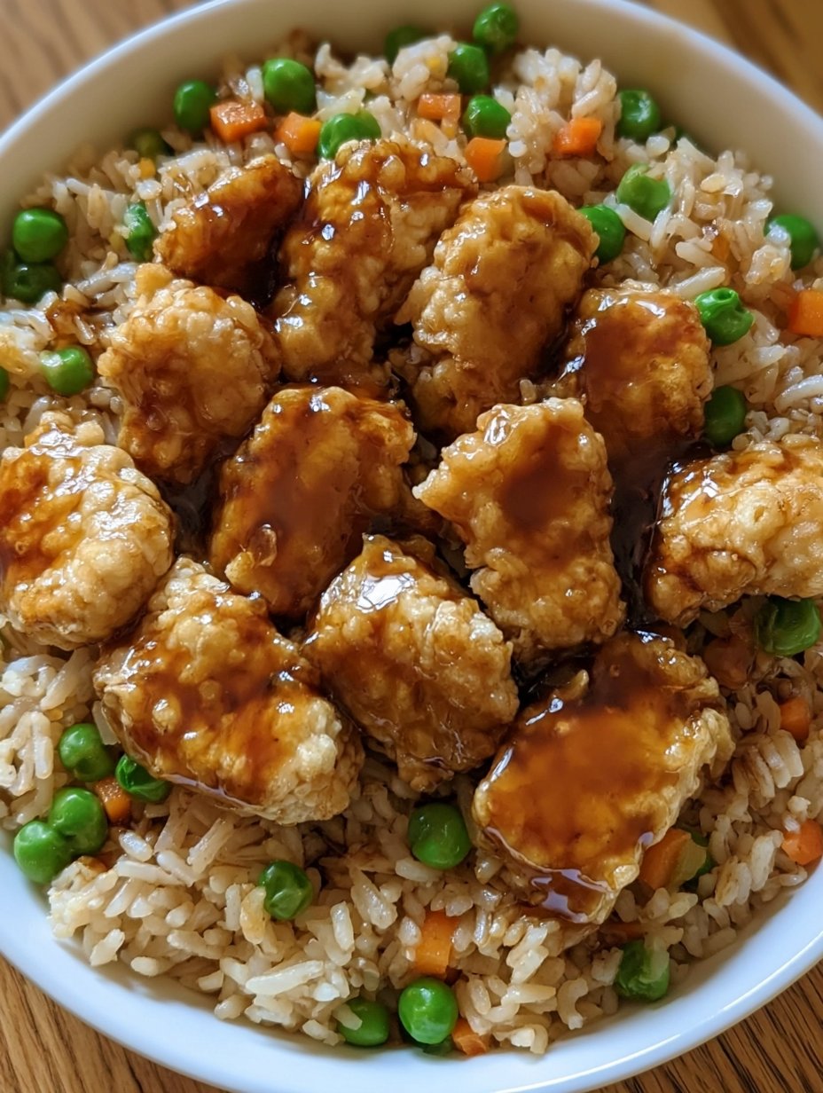 Arroz Frito con Pollo Bang Bang