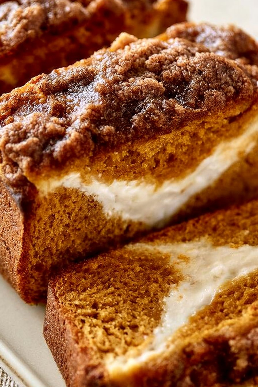 Creamy 20-Minute Copycat Pumpkin Cream Cheese Streusel Bread
