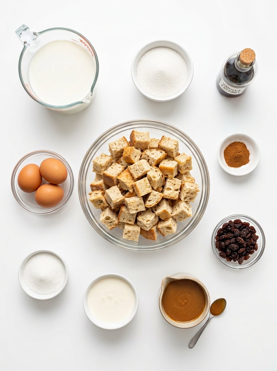 Bread Pudding with Vanilla Caramel Sauce
