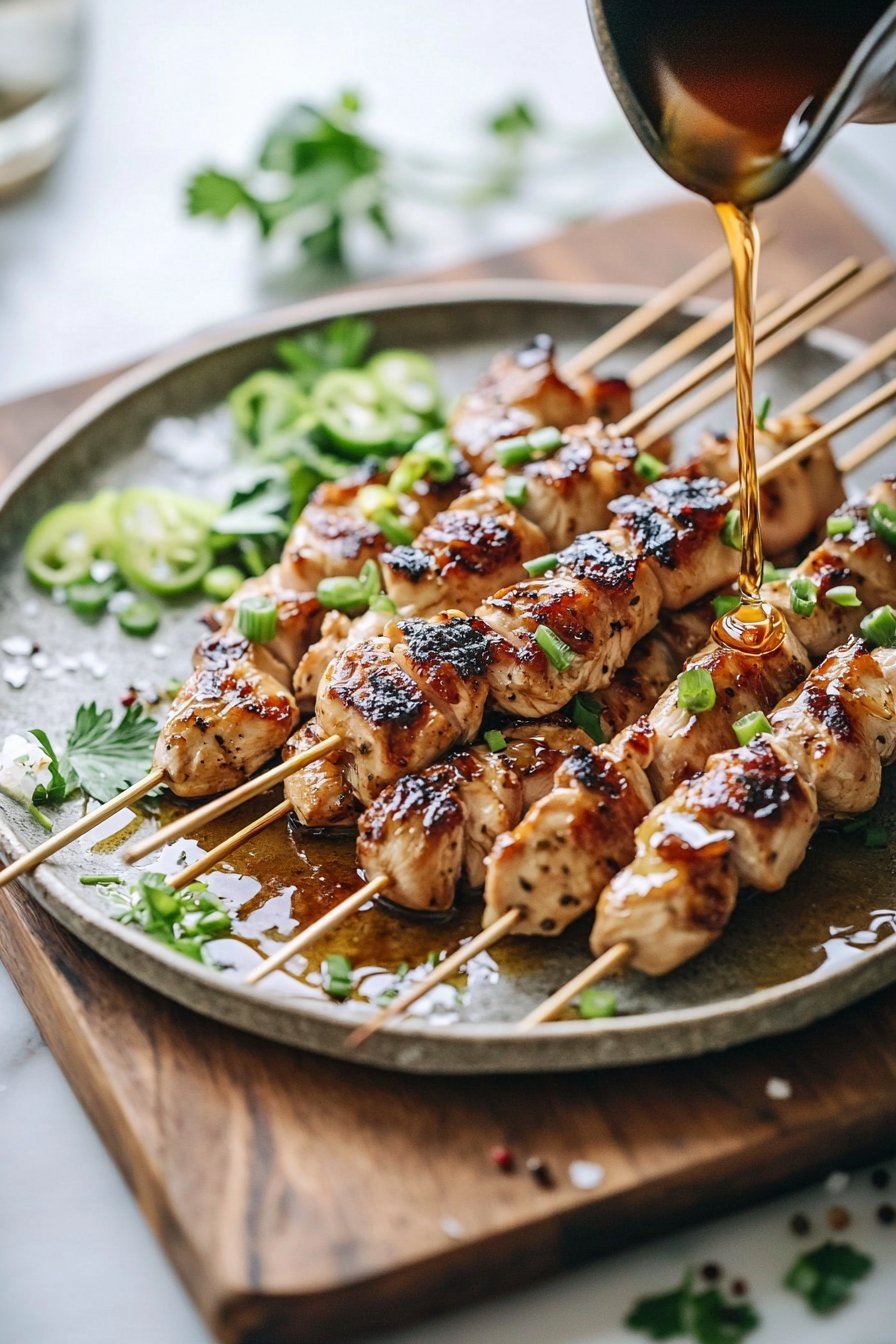 Japanisches Hühnchen Yakitori