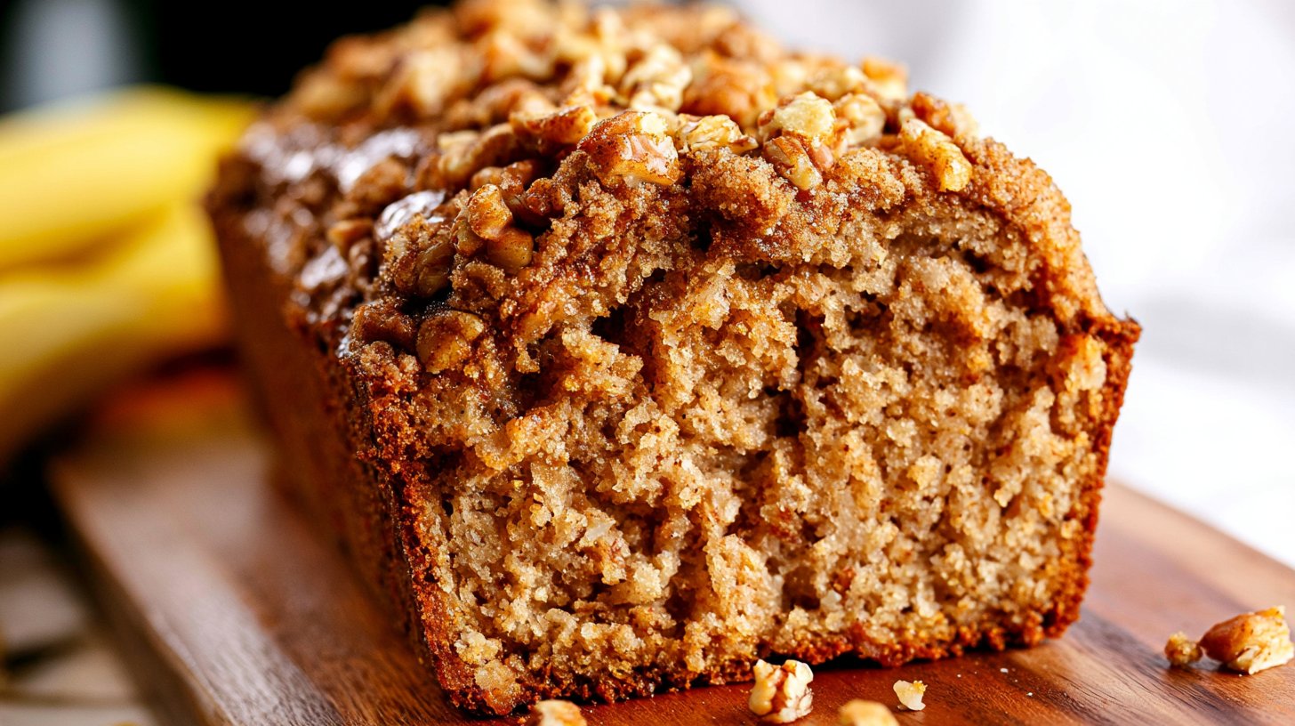 Amazing Cinnamon Crunch Banana Bread