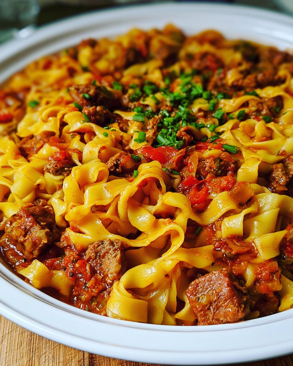 Italian Drunken Noodles Recipe
