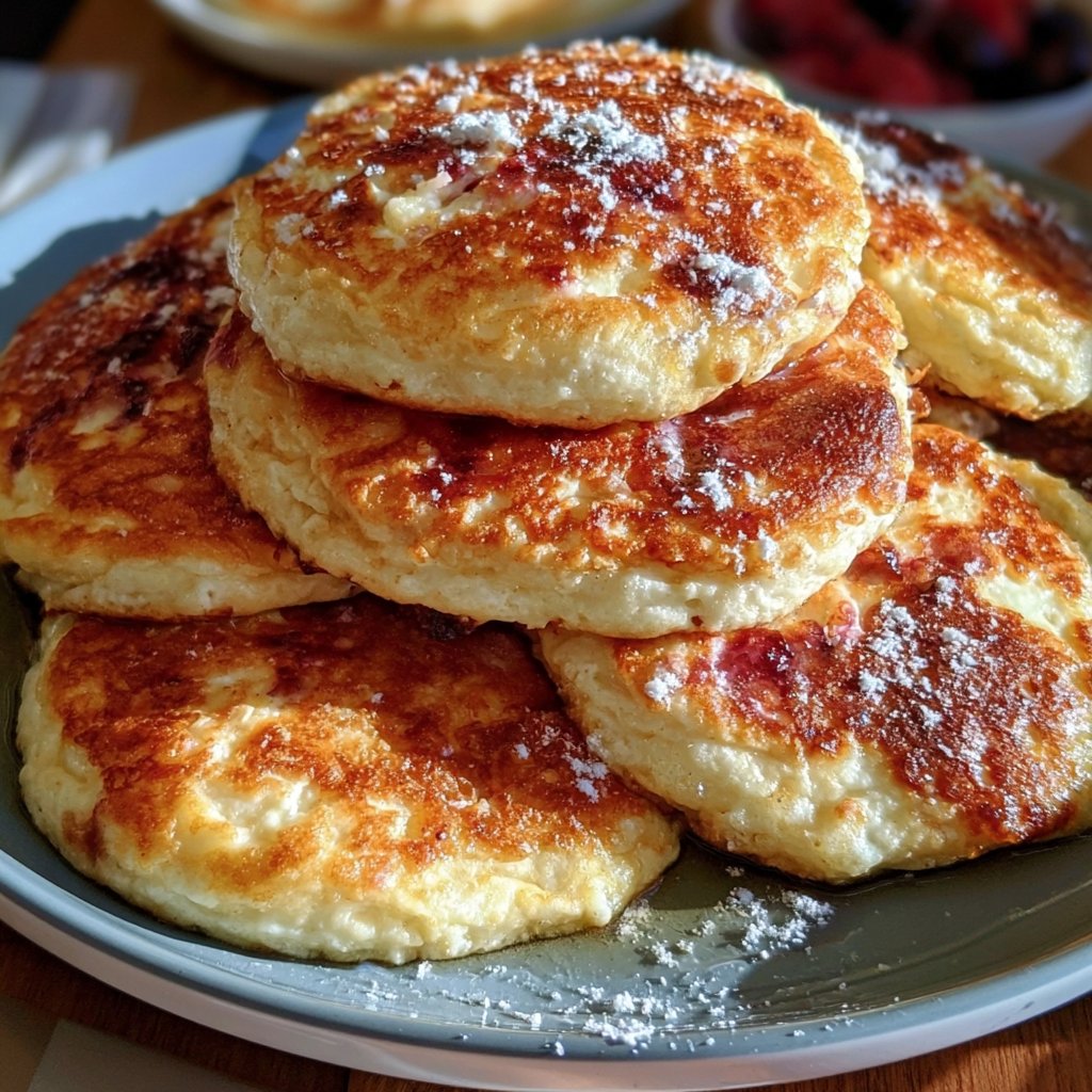 Proteinreiche Quark-Pfannkuchen
