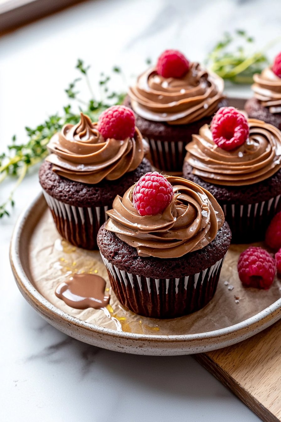 Chocolate Raspberry Cupcakes