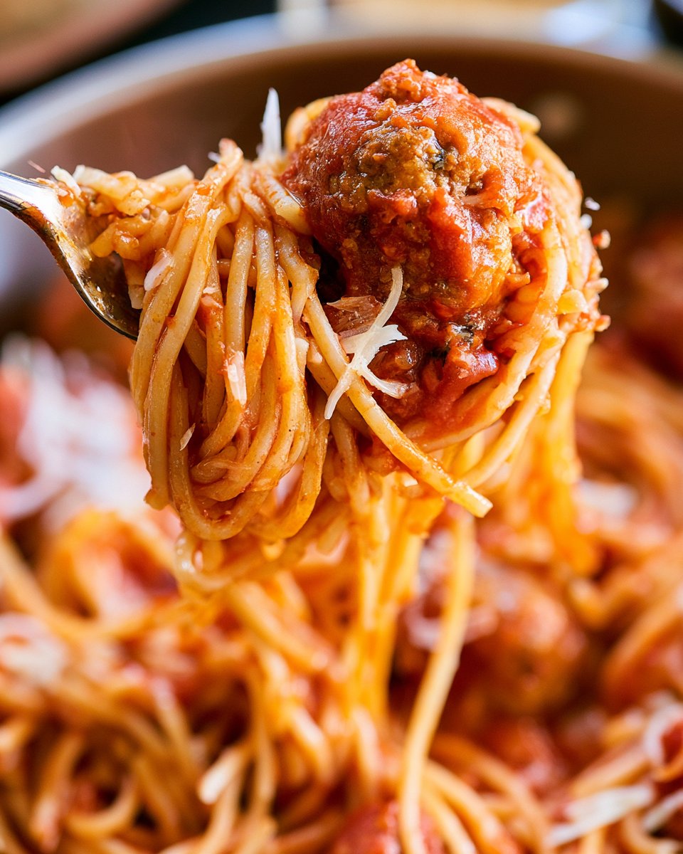 One Pot Spaghetti and Meatballs