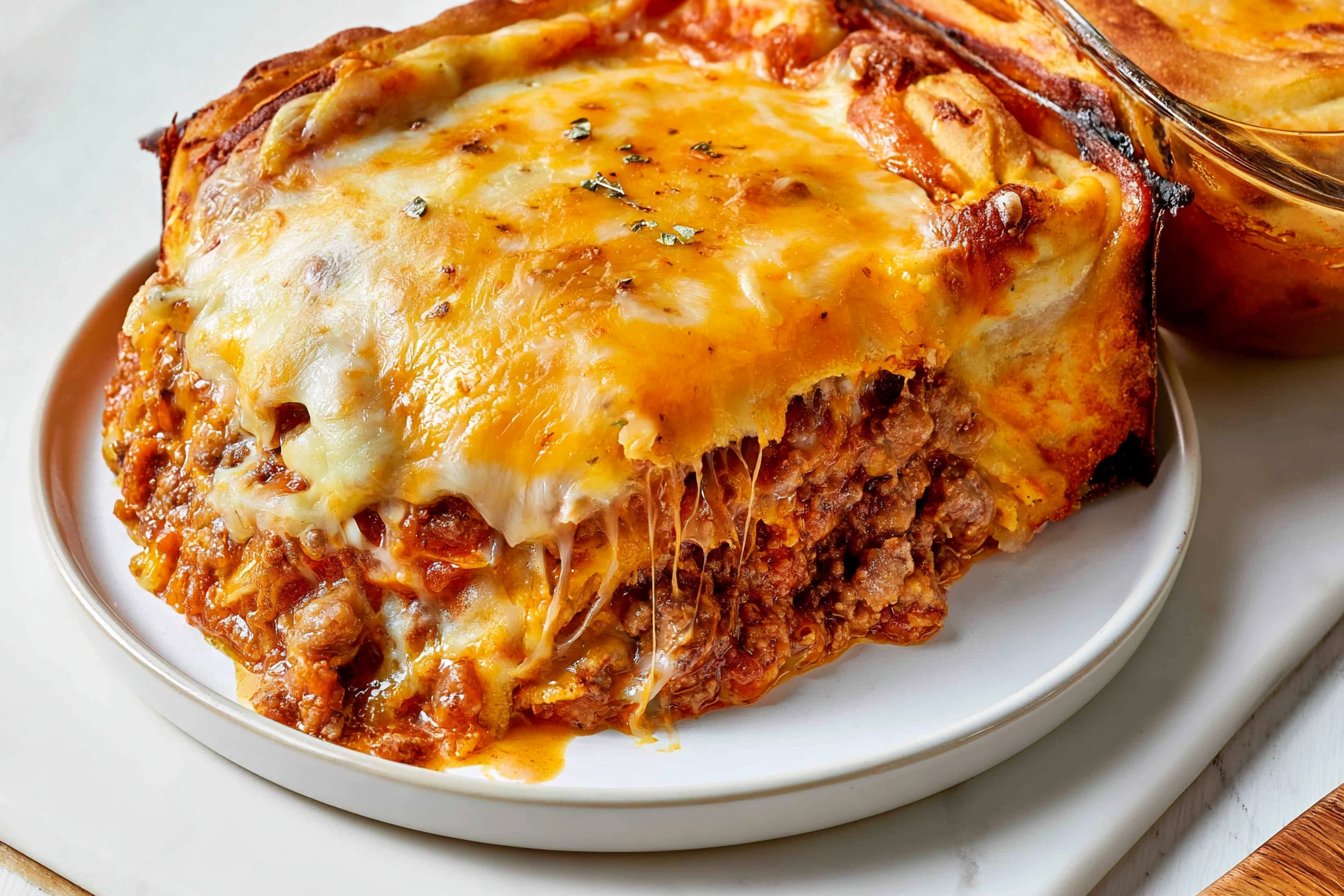 Crescent Roll Cheeseburger Casserole