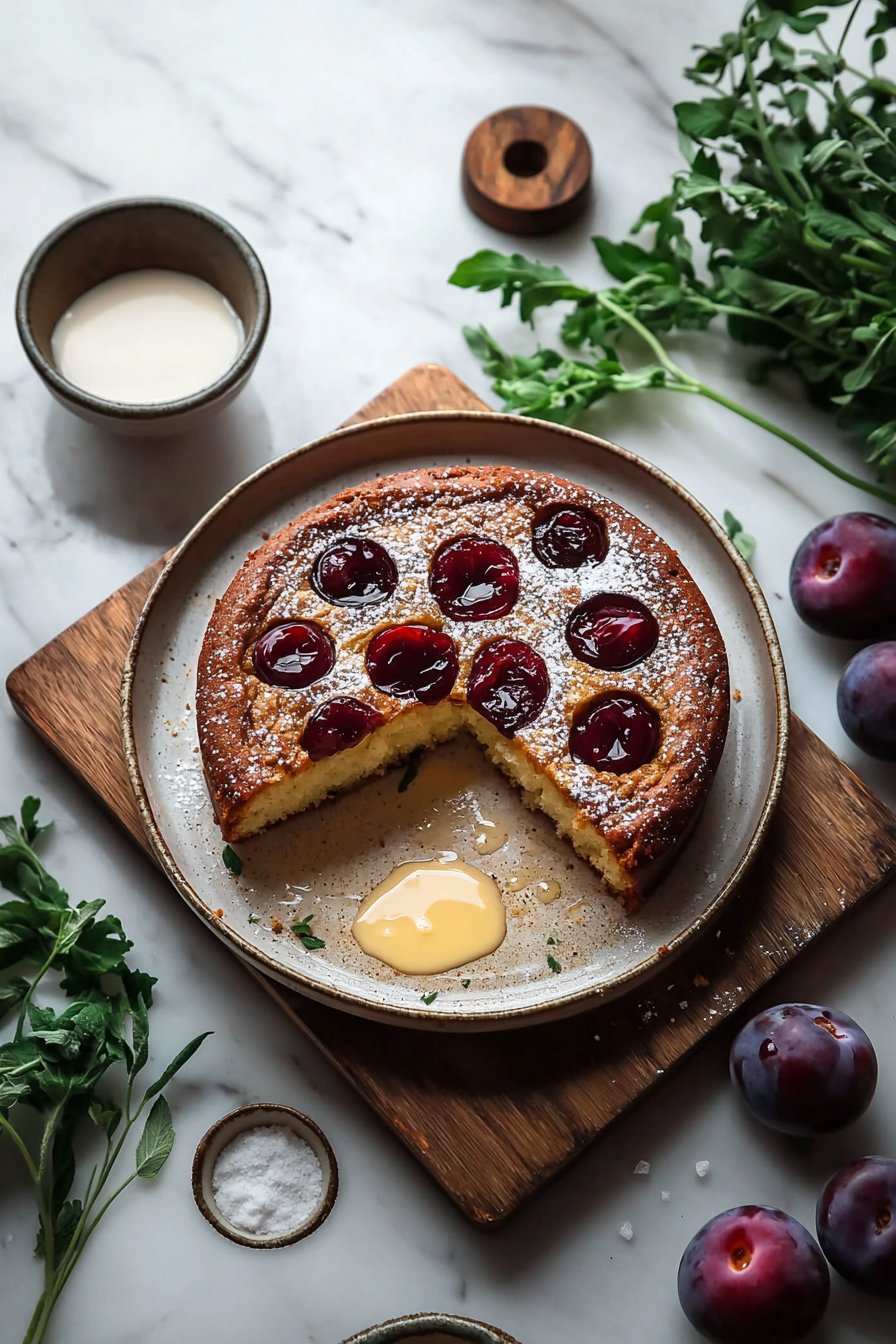 Vanilla Plum Cake
