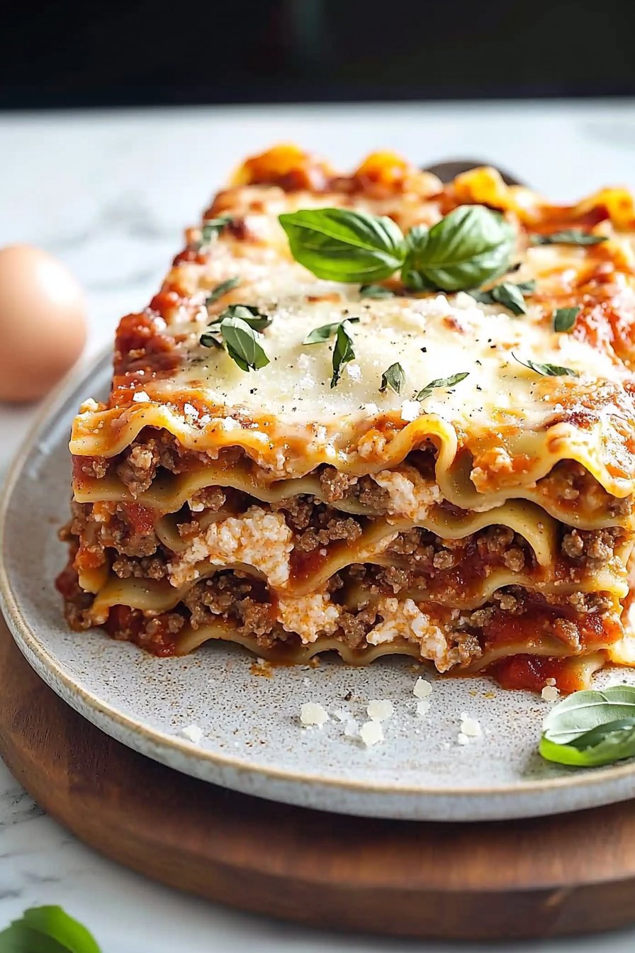 Lasagna For Two In A Loaf Pan