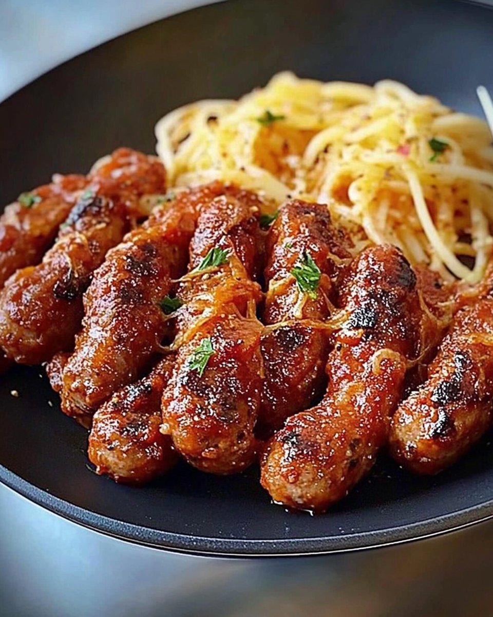Salsiccia Fleischbällchen in Tomatensoße