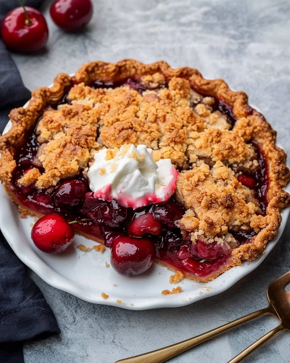 Cherry Crumb Pie
