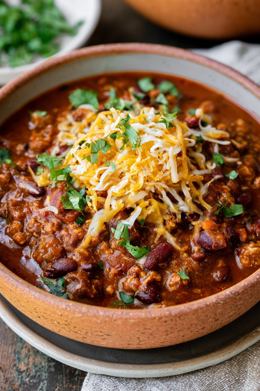 Healthy Turkey Chili with Hidden Veggies