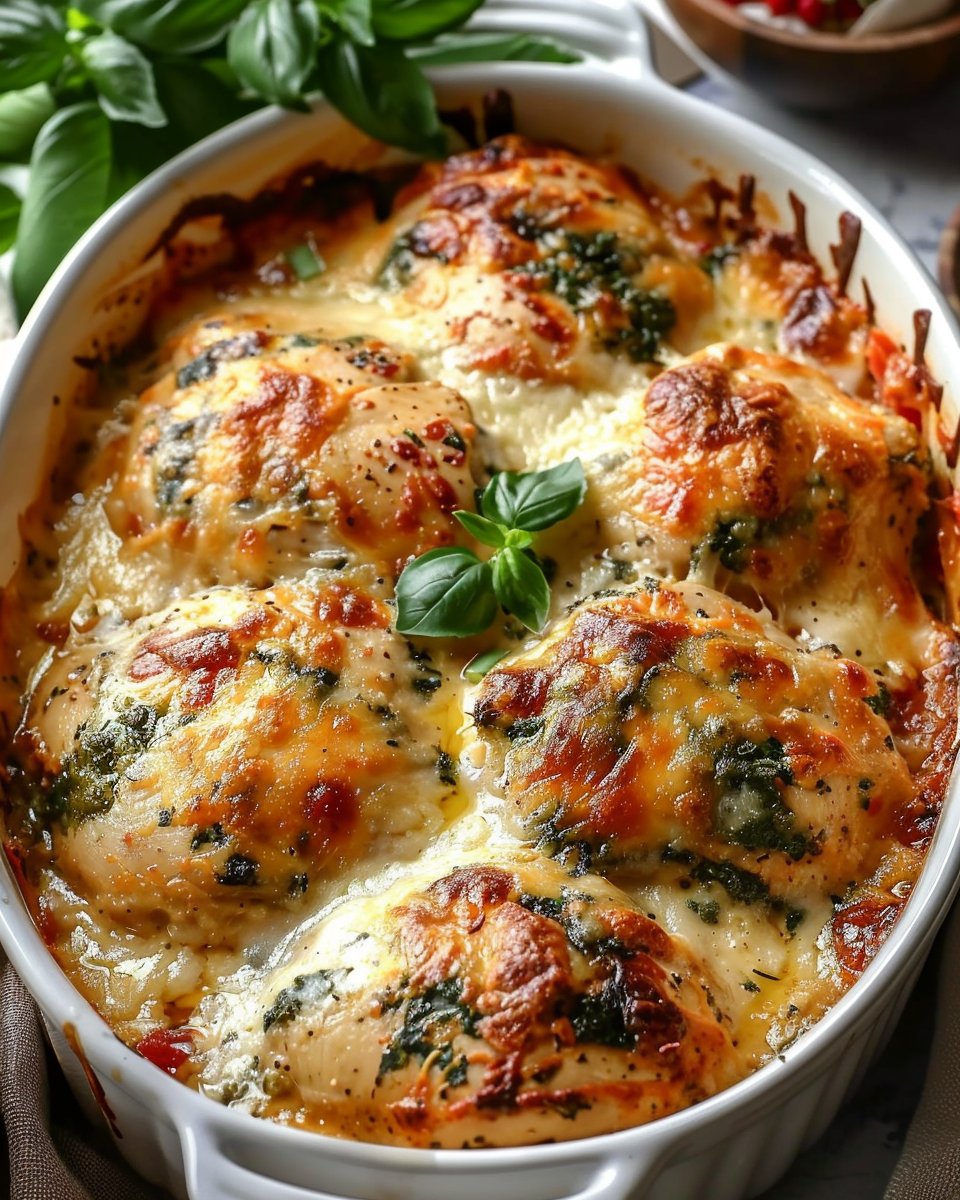 Baked Tuscan Chicken Casserole