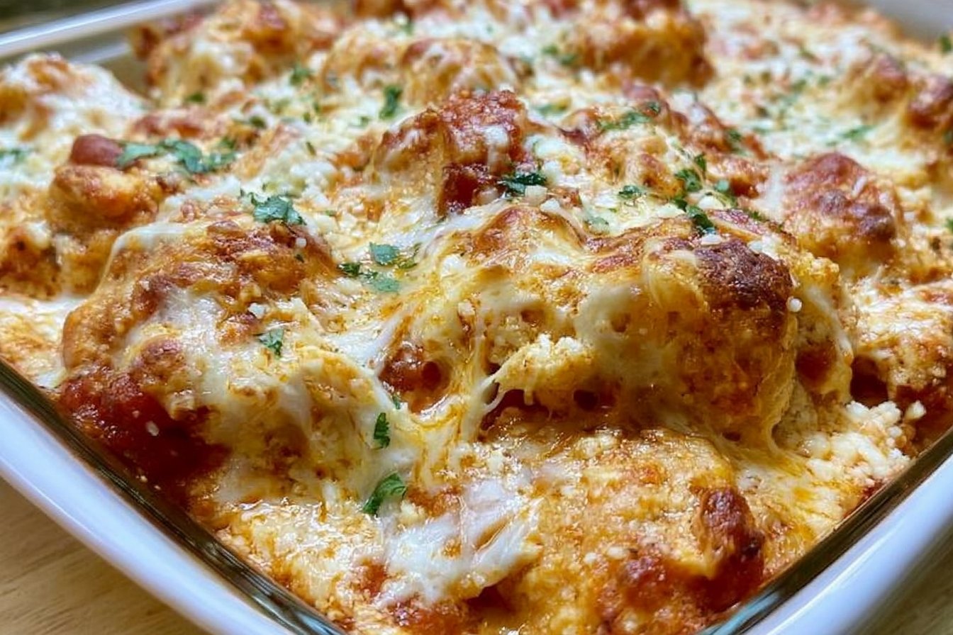 Keto Chicken Parmesan Casserole